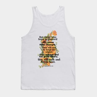 Isaiah 40 31 Famous Verses From The Bible Tank Top